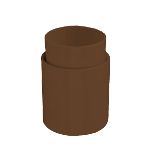 COPLA BAJADA 80mm MARRÓN