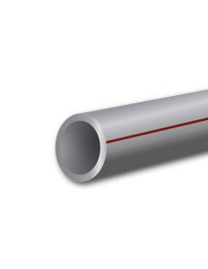 TUBERÍA PP-R, S-3.2, PN16 - 6 MTS, LÍNEA ROJA - 20mm