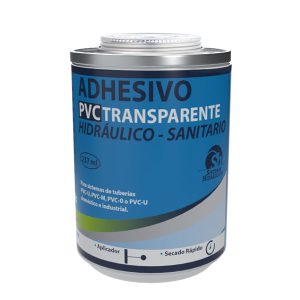 ADHESIVO PVC SECADO RÁPIDO/TRANSPARENTE - Tarro 237cc