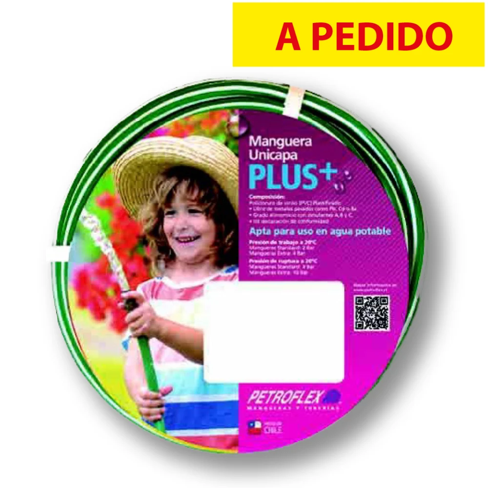 SET MANGUERAS ESTRIADA BICOLOR PLUS + (SIN ACCESORIOS) - 1/2" 15m
