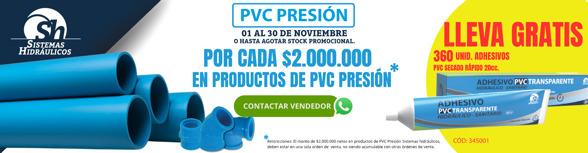 Promocion pvc presion, adhesivo de regalo