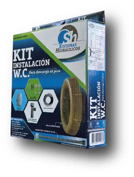 KIT INSTALACIÓN W.C PARA DESCARGA A PISO